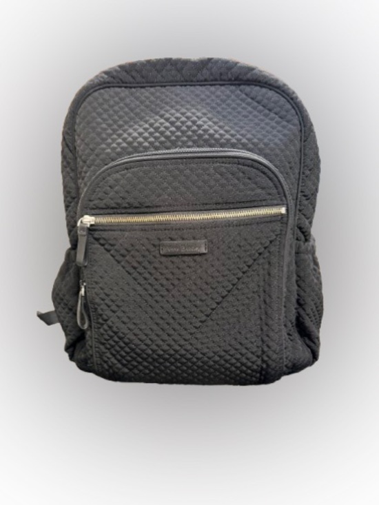 Vera Bradley Handbags - Vera Bradley Black Quilted Backpack Travel School Laptop Bag Read Description